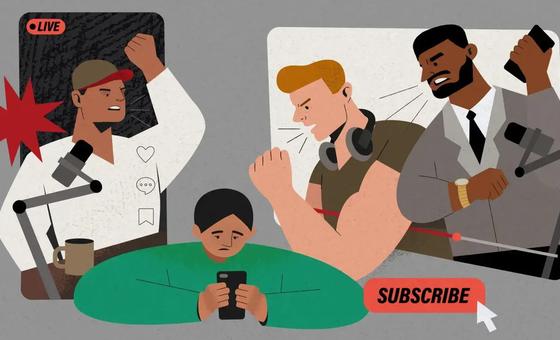 Две трети молодых мужчин регулярно взаимодействуют с инфлюенсерами, пропагандирующими маскулинность.